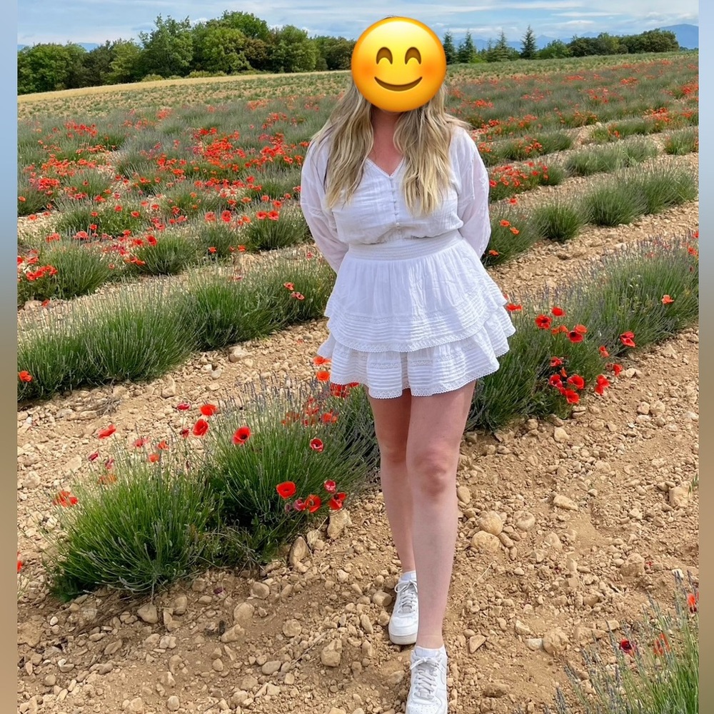 White long sleeve sundress - Picture 2 of 2